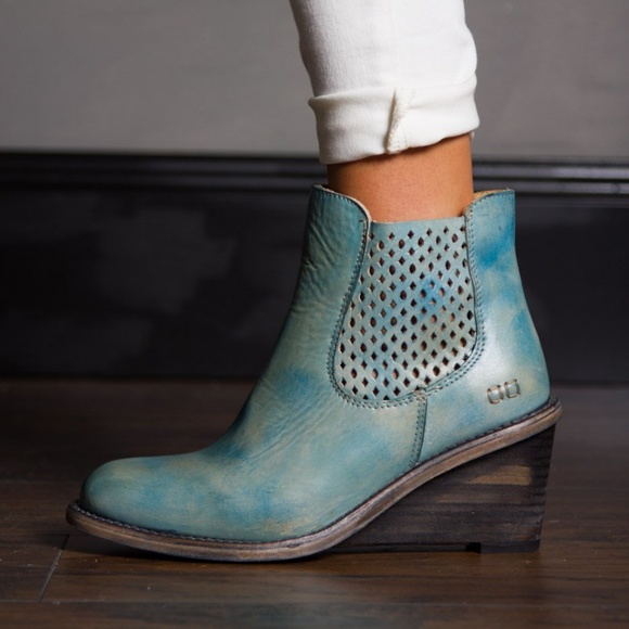 New BED STU Countess Blue Driftwood Boots - Picture 3 of 8